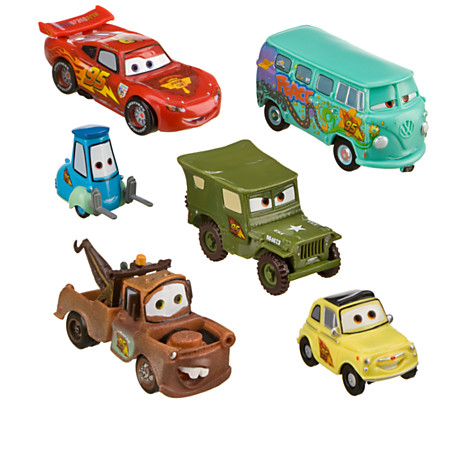 Наборчик тачек Lightning McQueen Pit Crew Figure Play Set