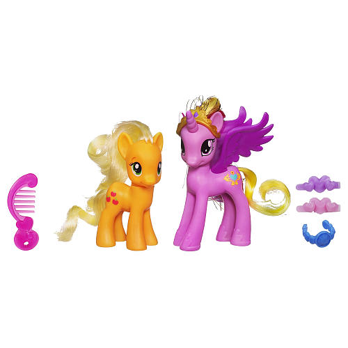 My Little Pony Princess Figures 2-Pack - Cadance and Applejack