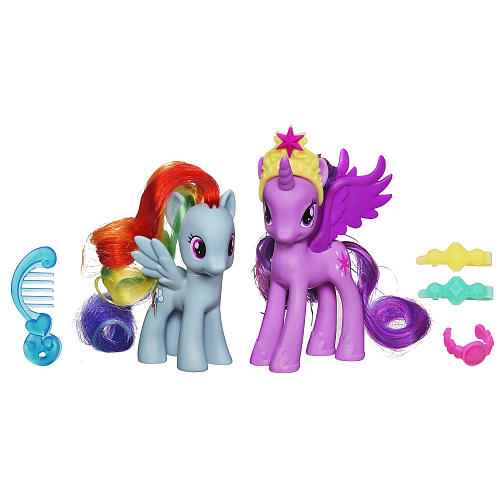 My Little Pony Princess Figures 2-Pack - Twilight Sparkle and Rainbow Dash