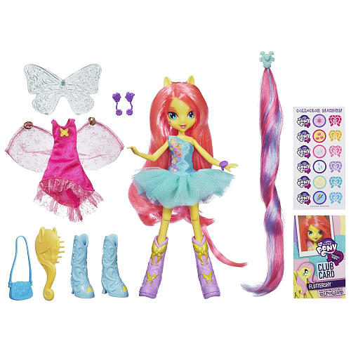  My Little Pony Equestria Girls Fluttershy Doll Флаттершай с аксессуарами
