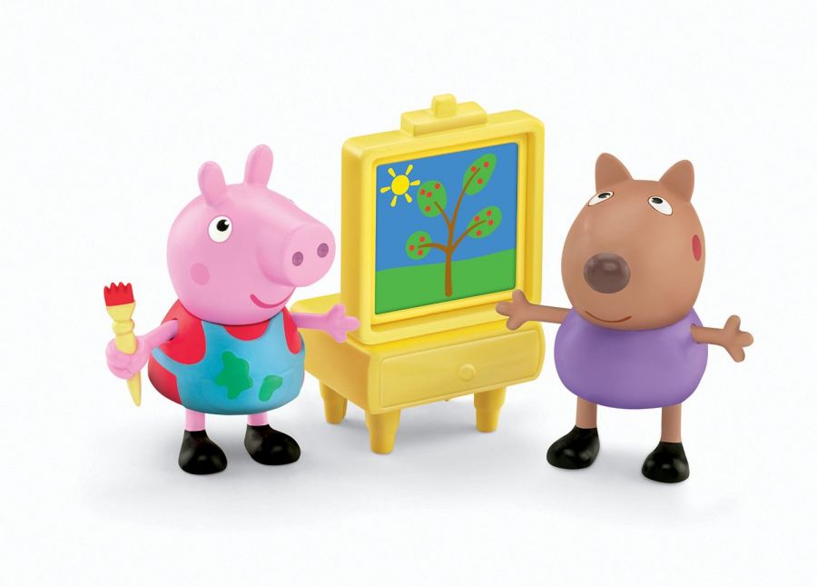 Игровой набор Fisher-Price "Свинка Пеппа и собачка Денни - художники"