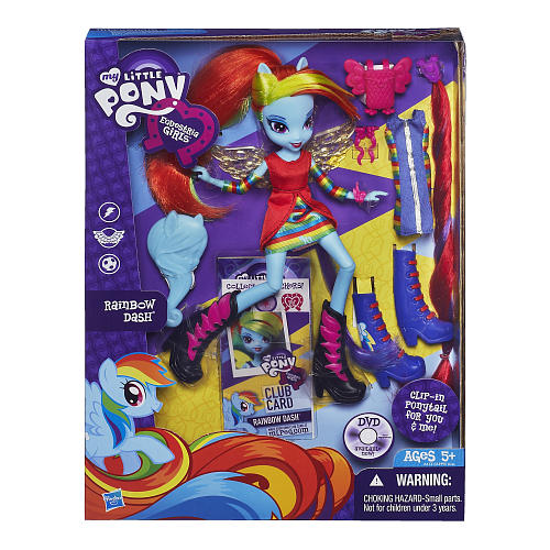 My Little Pony Pony Equestria Girl Dolls with Accessories - Rainbow