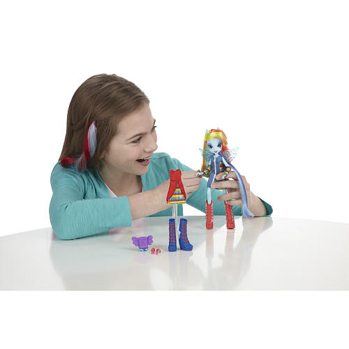 My Little Pony Pony Equestria Girl Dolls with Accessories - Rainbow