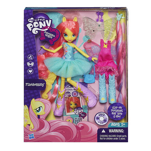  My Little Pony Equestria Girls Fluttershy Doll Флаттершай с аксессуарами