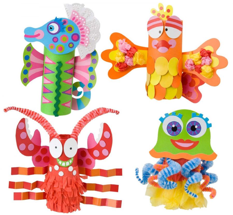 Набор для творчества Маленькие ручки ALEX® Toys - Early Learning Paper Tube Ocean