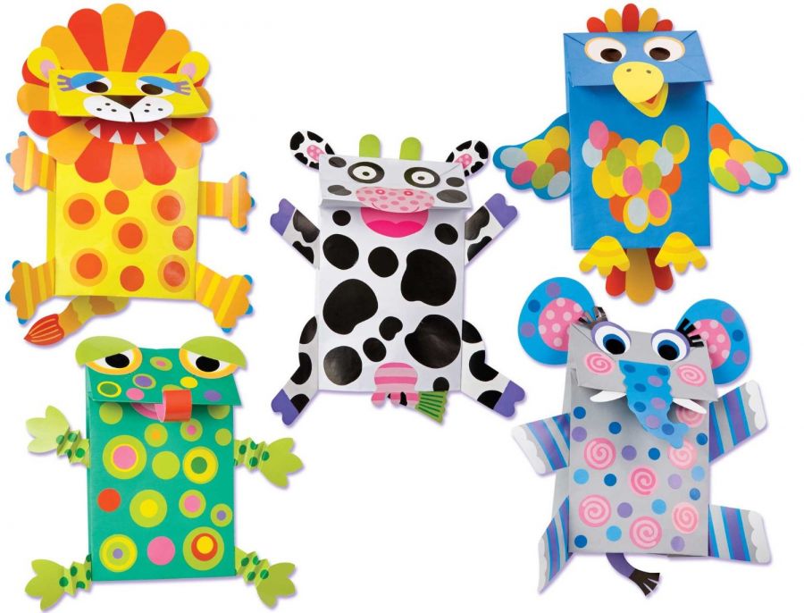 Набор для творчества Маленькие ручки ALEX® Toys - Early Learning Paper Bag Puppets