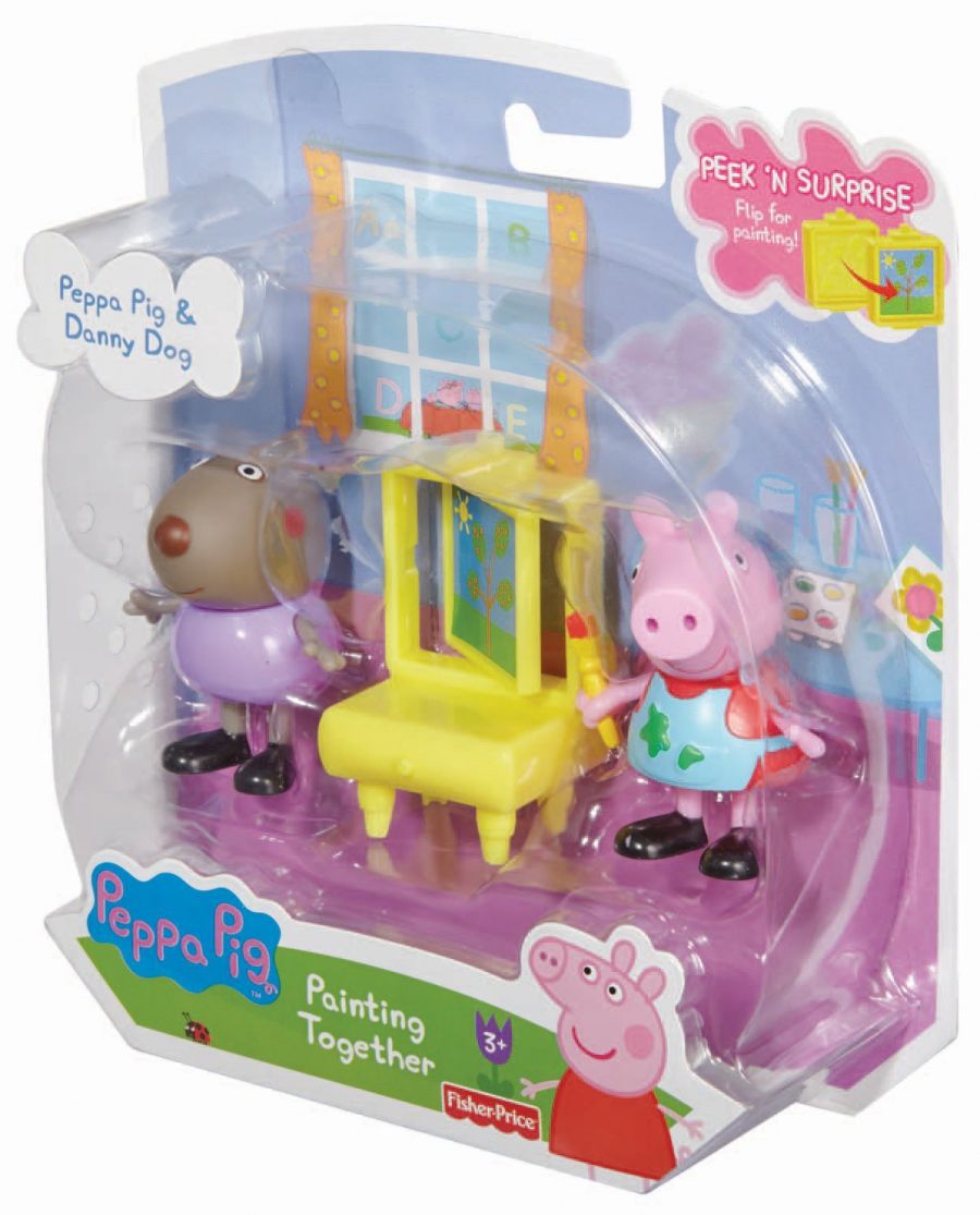 Игровой набор Fisher-Price "Свинка Пеппа и собачка Денни - художники"