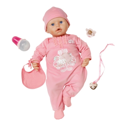 Интерактивная кукла Zapf BABY ANNABELL - НАСТОЯЩАЯ МАЛЮТКА (46 см, с аксессуарами, озвучена)