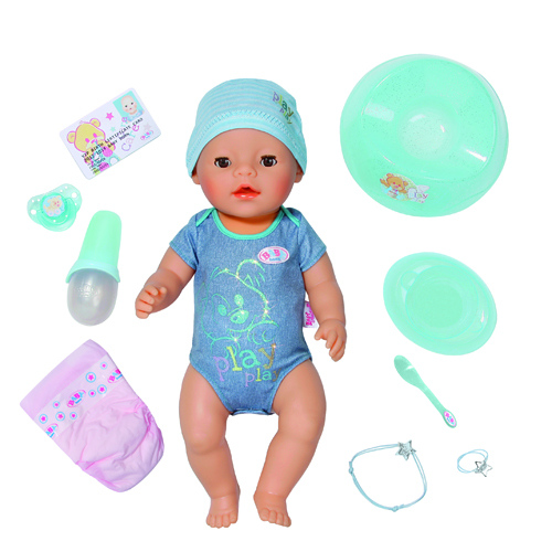 Интерактивная игрушка Zapf ОЧАРОВАТЕЛЬНЫЙ МАЛЫШ кукла BabyBorn (43см,с чипом и аксессуар.)