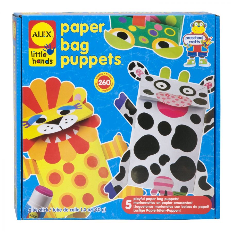 Набор для творчества Маленькие ручки ALEX® Toys - Early Learning Paper Bag Puppets